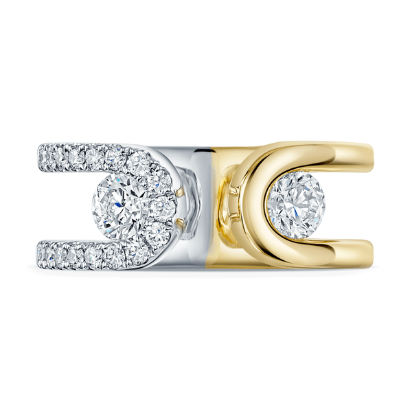 Berry's Verve Collection 18ct Yellow & White Gold GIA Certified Diamond Dress Ring - Berry's Jewellers