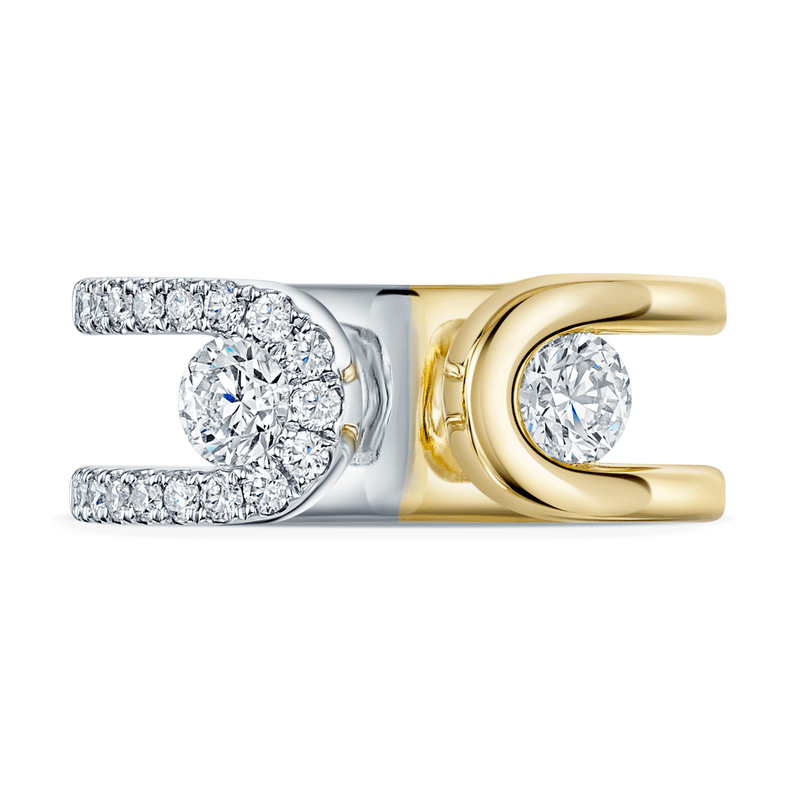 Berry's Verve Collection 18ct Yellow & White Gold GIA Certified Diamond Dress Ring - Berry's Jewellers