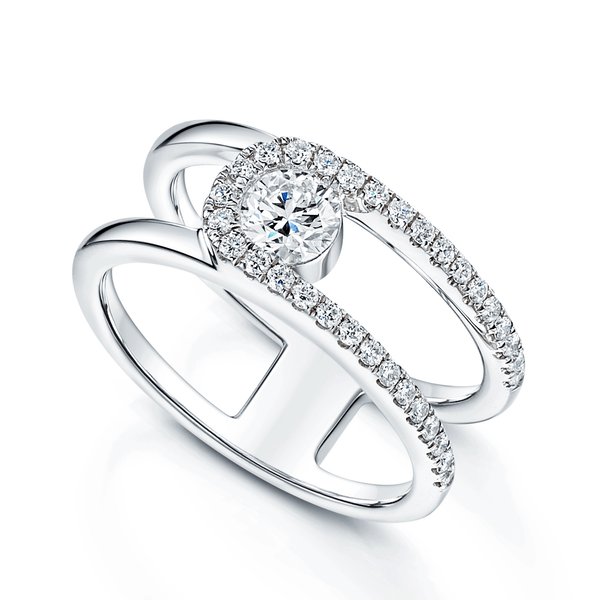 Berry's Verve Collection Platinum GIA Certified Diamond Dress Ring - Berry's Jewellers