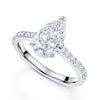 Berry's Platinum Diamond Pear Shape Ring - Berry's Jewellers