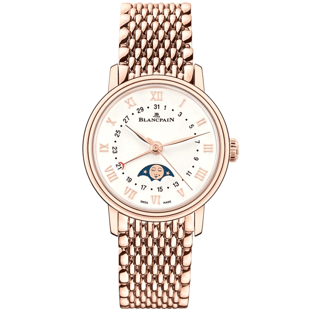 Blancpain Villeret Quantieme Phases de Lune 29mm 18ct Rose Gold Watch