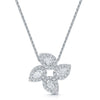 Berry's 18ct White Gold Pear Cut Diamond Teardrop Cluster Pendant - Berry's Jewellers