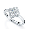Berry's 18ct White Gold Round Brilliant Cut Diamond Flower Cluster Ring - Berry's Jewellers