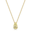 Berry's 18ct Yellow Gold Pear Cut Light Yellow Diamond Single Stone Pendant - Berry's Jewellers