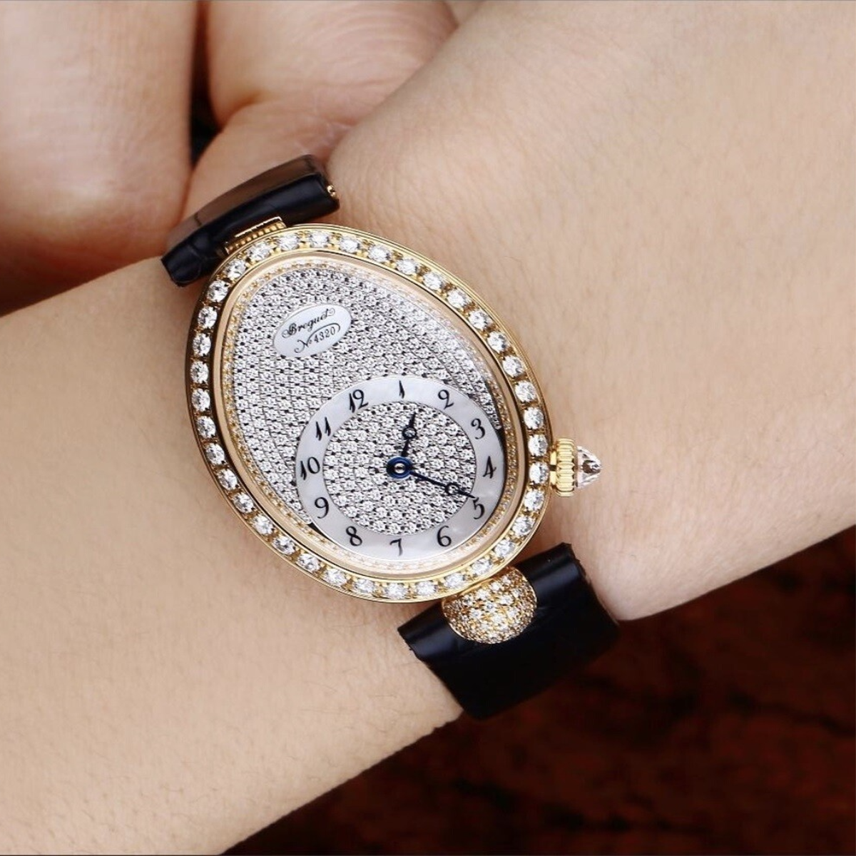 Breguet Reine de Naples 18ct Rose Gold Ladies Strap Watch - Berry's Jewellers