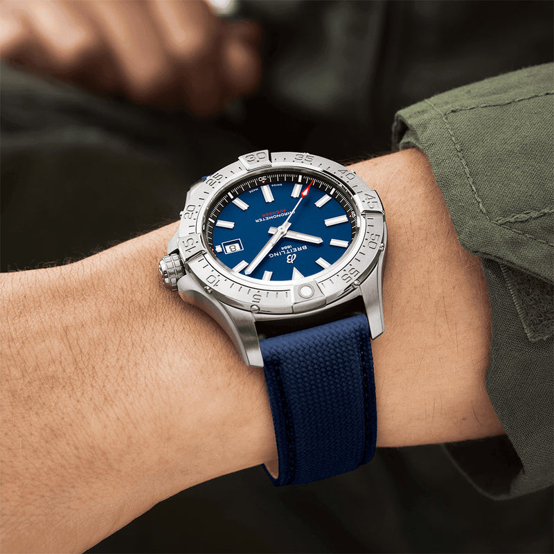 Breitling Avenger 42mm Blue Dial Automatic Strap Watch - Berry's Jewellers