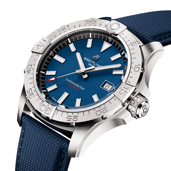 Breitling Avenger 42mm Blue Dial Automatic Strap Watch - Berry's Jewellers