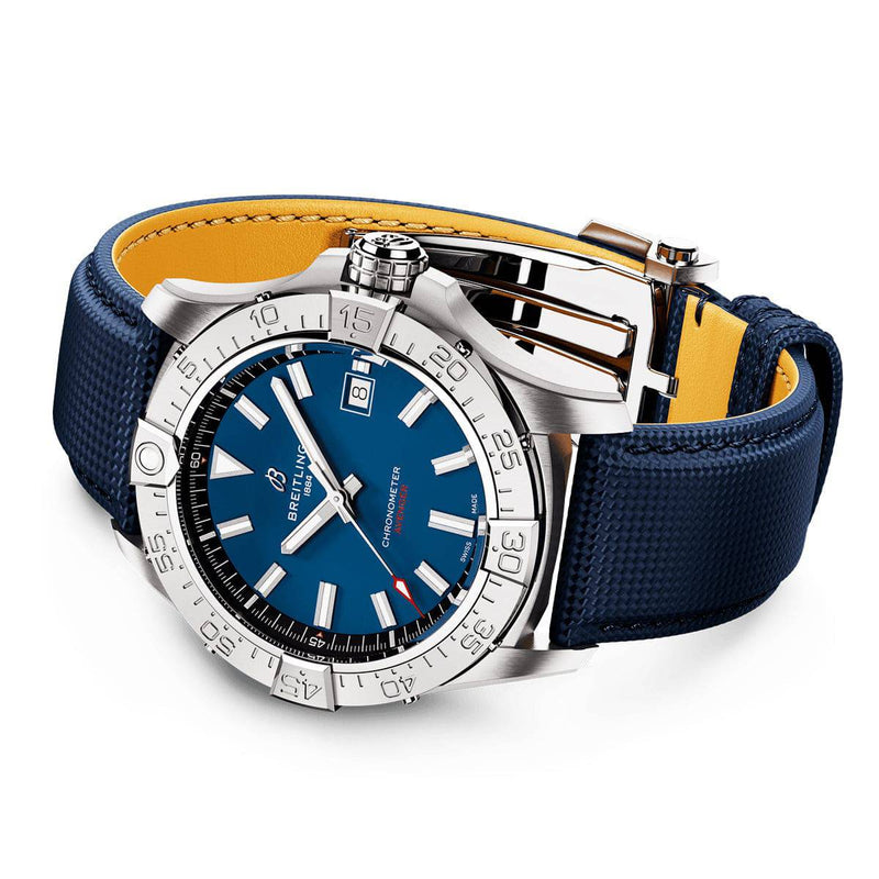 Breitling Avenger 42mm Blue Dial Automatic Strap Watch - Berry's Jewellers