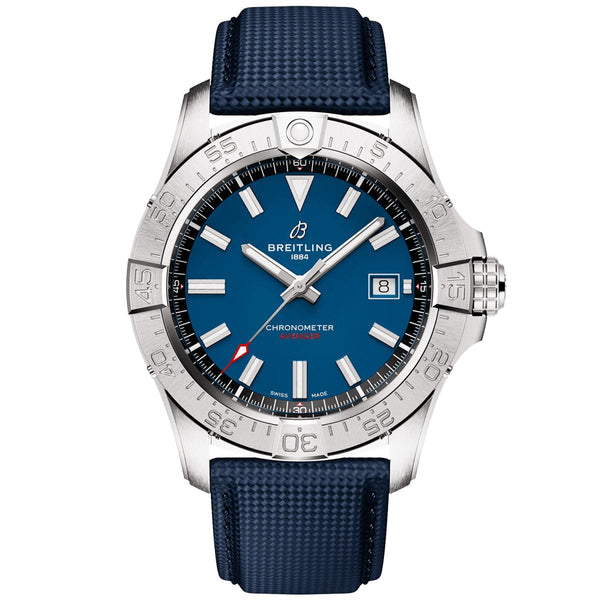 Breitling Avenger 42mm Blue Dial Automatic Strap Watch - Berry's Jewellers