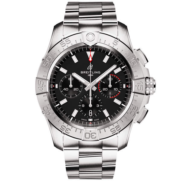 Breitling Avenger 44mm Black Dial Automatic Chronograph Bracelet Watch - Berry's Jewellers