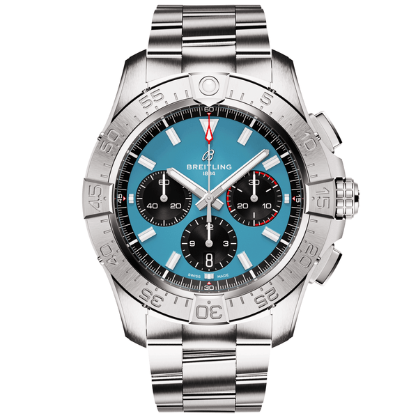 Breitling Avenger 44mm Blue Dial Automatic Chronograph Bracelet Watch - Berry's Jewellers