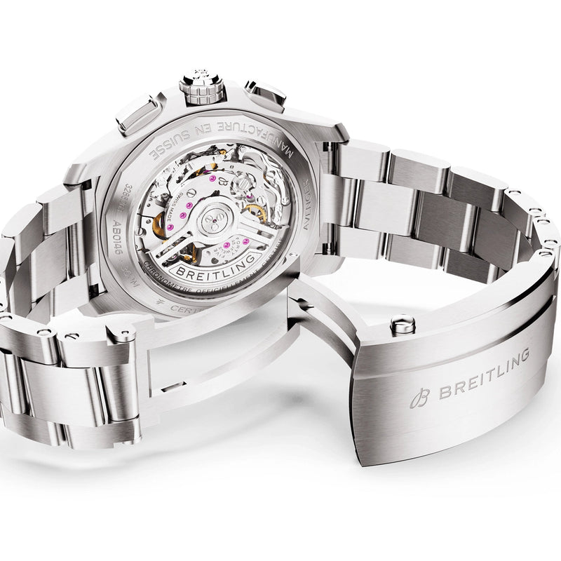 Breitling Avenger Chronograph 42mm Black Dial Automatic Bracelet Watch - Berry's Jewellers