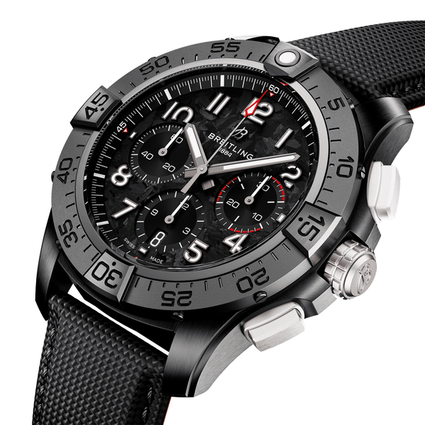 Breitling Avenger Night Mission 44mm Men's Black Ceramic Watch - Berry's Jewellers