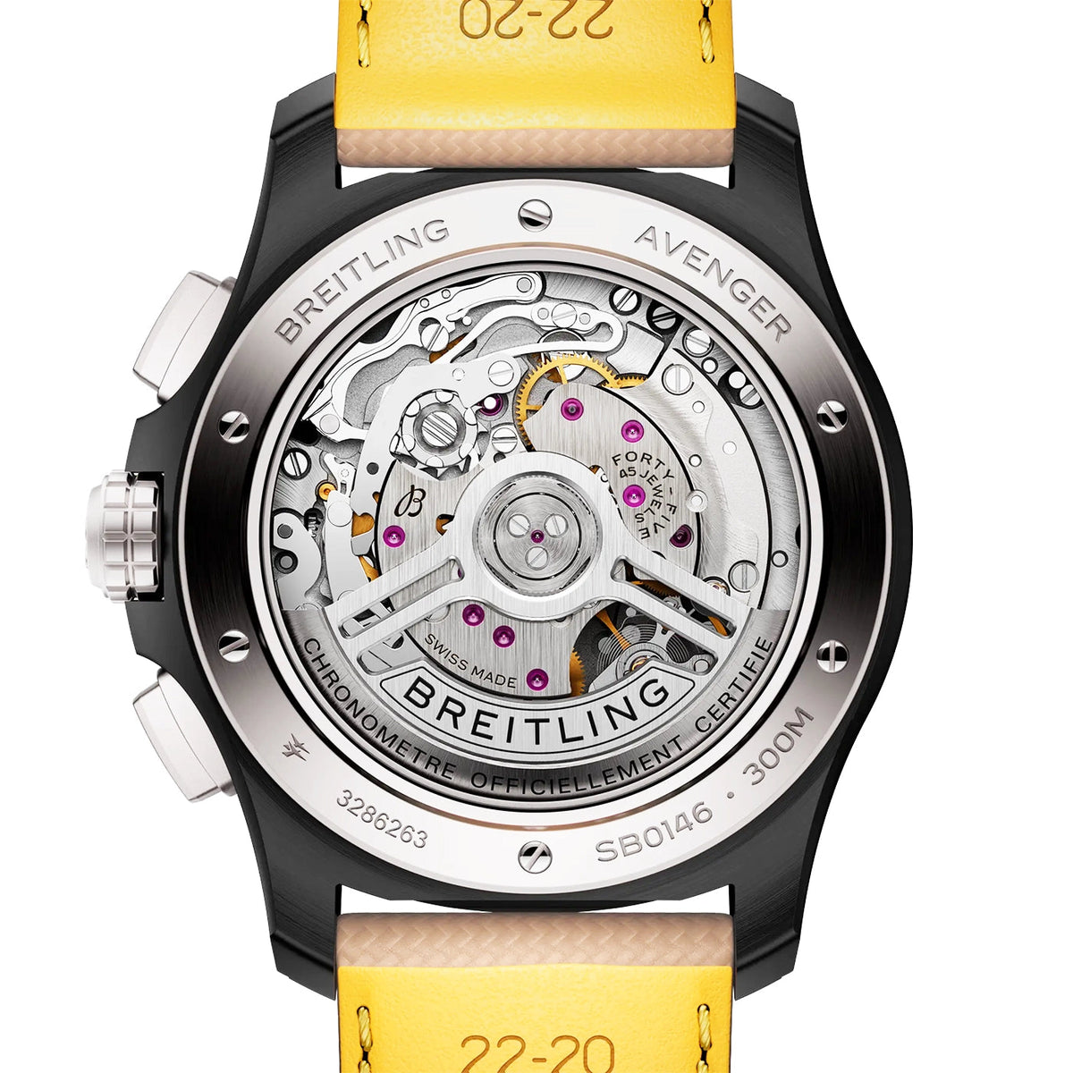 Breitling Avenger Night Mission Chronograph 42mm Men's Black Ceramic Watch - Berry's Jewellers