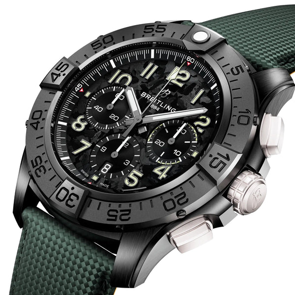 Breitling Avenger Night Mission Chronograph 46mm Men's Black Ceramic Watch - Berry's Jewellers