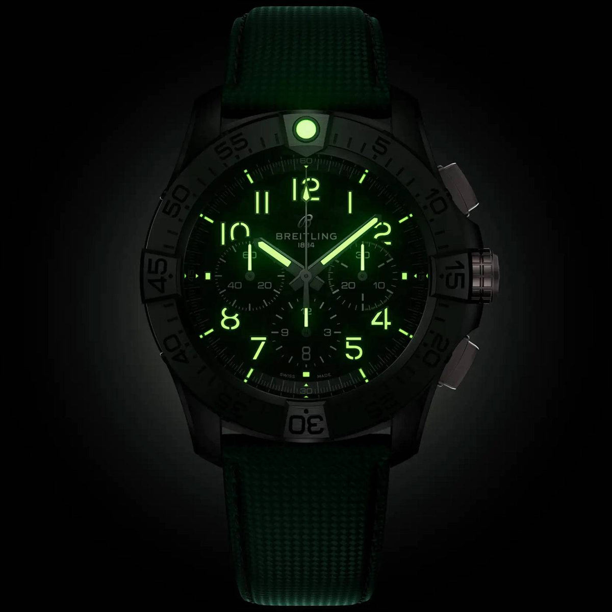 Breitling Avenger Night Mission Chronograph 46mm Men's Black Ceramic Watch - Berry's Jewellers