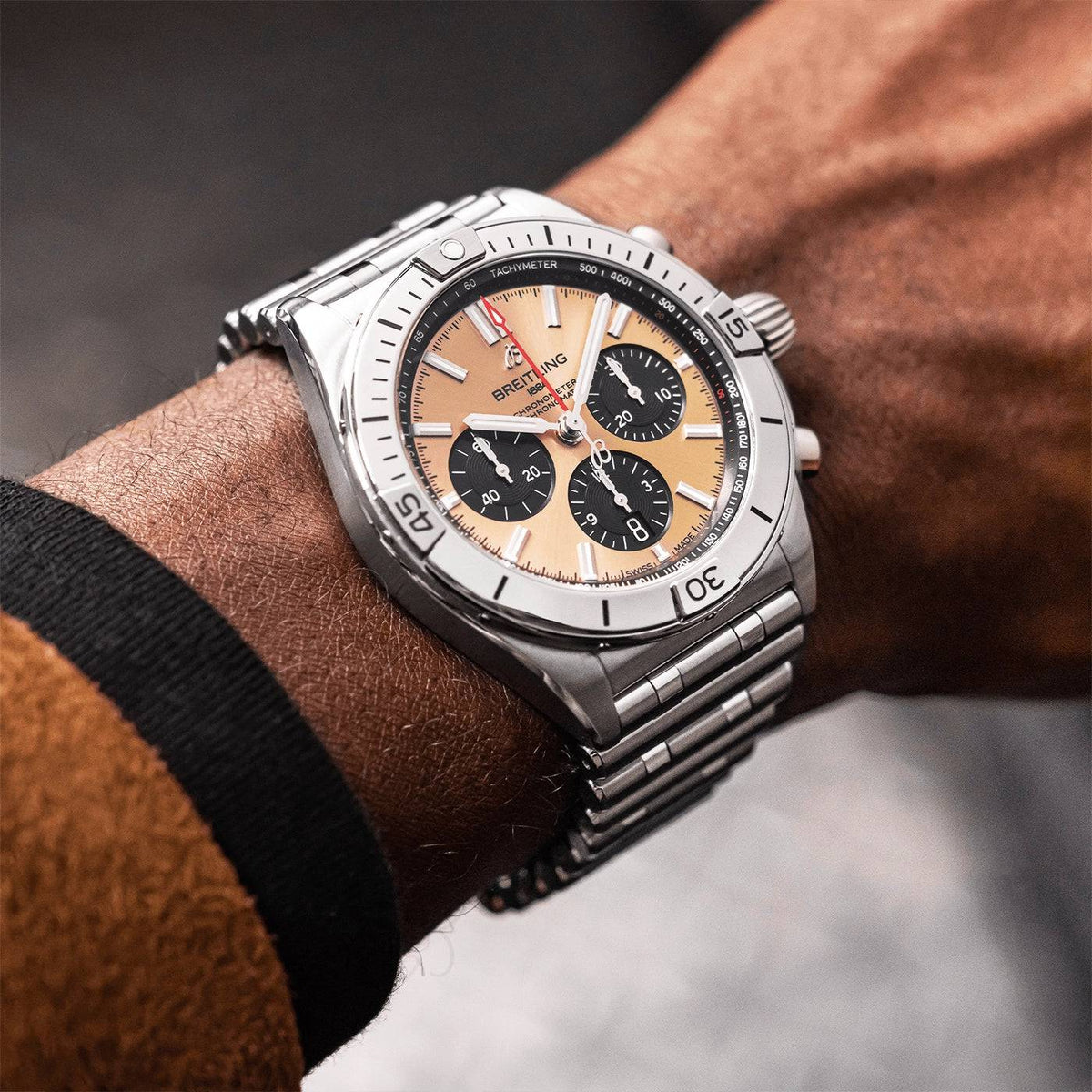 Breitling Chronomat 42mm Copper Dial Men's Automatic Bracelet Watch - Berry's Jewellers