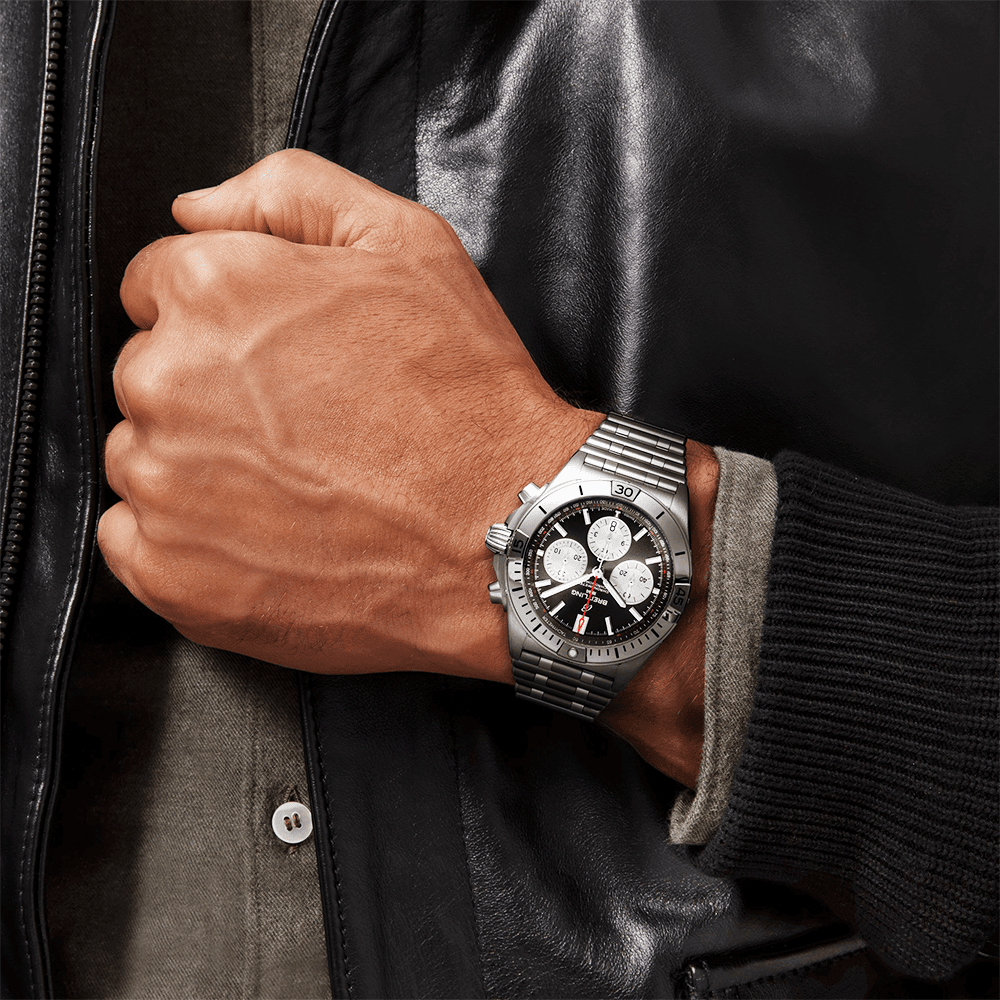 Breitling Chronomat B01 42mm Black/Silver Dial Men's Automatic Chronograph Watch - Berry's Jewellers