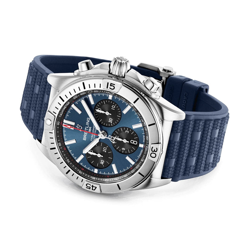 Breitling Chronomat Blue Dial Strap Watch AB0134101C1S1