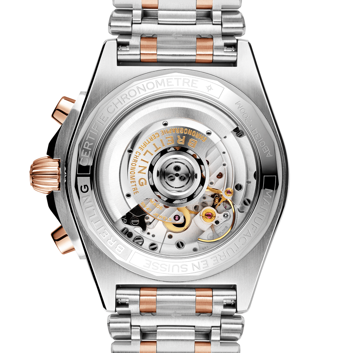 Breitling Chronomat B01 42mm Two-Tone Grey Dial Men's Chronograph Watch - Berry's Jewellers