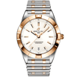 Breitling Chronomat Steel & 18ct Red Gold 32mm White/Rose Dial Ladies Watch - Berry's Jewellers