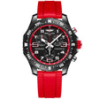 Breitling Endurance Pro 38mm Breitlight Black/Red Rubber Strap Watch - Berry's Jewellers