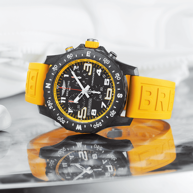 Breitling Endurance Pro Yellow Strap Watch X82310A41B1S1