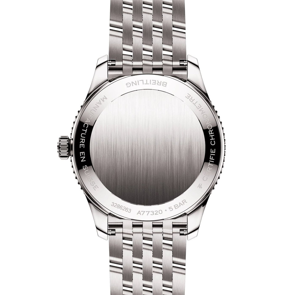 Breitling Navitimer 32mm White Mother of Pearl Diamond Dial Bracelet Watch - Berry's Jewellers