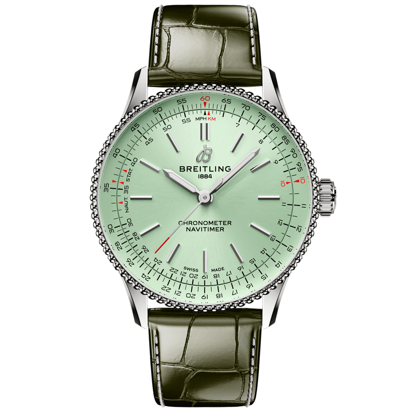 Breitling Navitimer 36mm Mint Green Dial Watch A17327361L1P1 Breitling Navitimer 36mm Mint Green Dial Watch A17327361L1P1