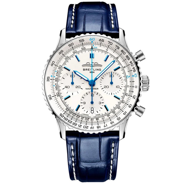 Blue Dial Men's Chronograph Strap Watch - Berry's Jewellers