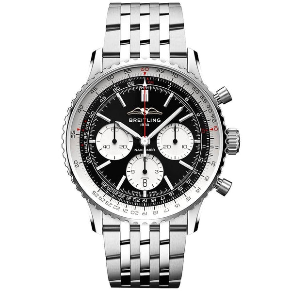 Silver Dial Men's Automatic Chronograph Watch - Berry's Jewellers