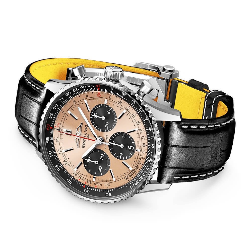 Breitling Navitimer 43mm Copper/Black Dial Men's Chronograph Watch - Berry's Jewellers