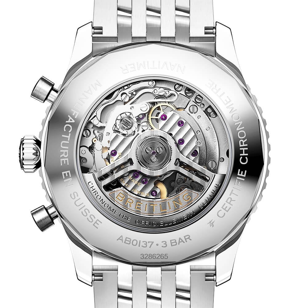 Breitling Navitimer 46mm Black/Silver Dial Men's Automatic Chronograph Watch - Berry's Jewellers