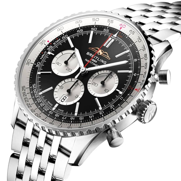 Silver Dial Men's Automatic Chronograph Watch - Berry's Jewellers
