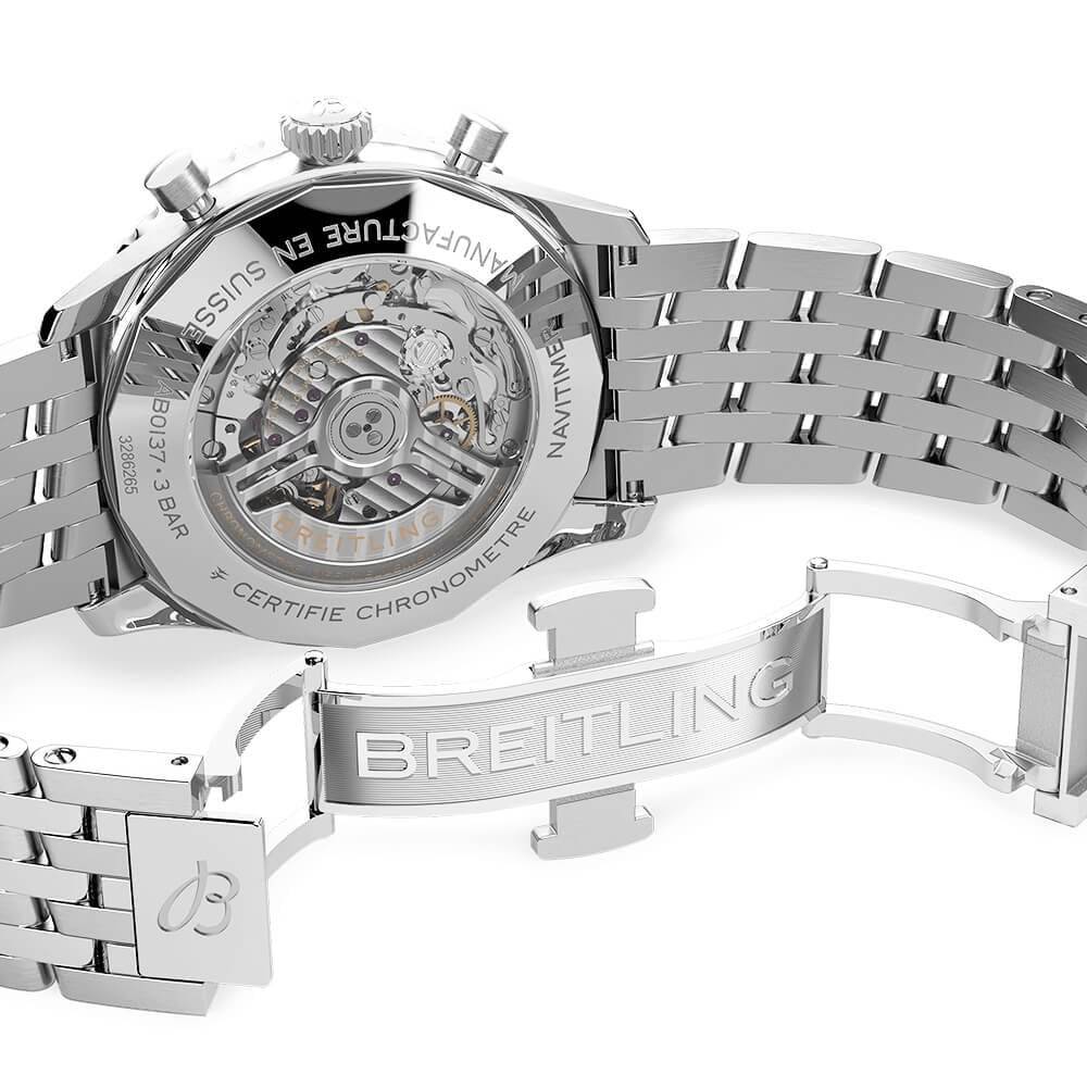 Breitling Navitimer 46mm Black/Silver Dial Men's Automatic Chronograph Watch - Berry's Jewellers