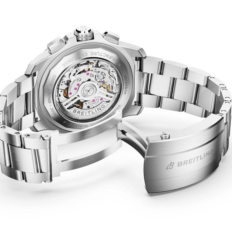 Breitling Super Avenger Chronograph 46mm Titanium Black Dial Bracelet Watch - Berry's Jewellers