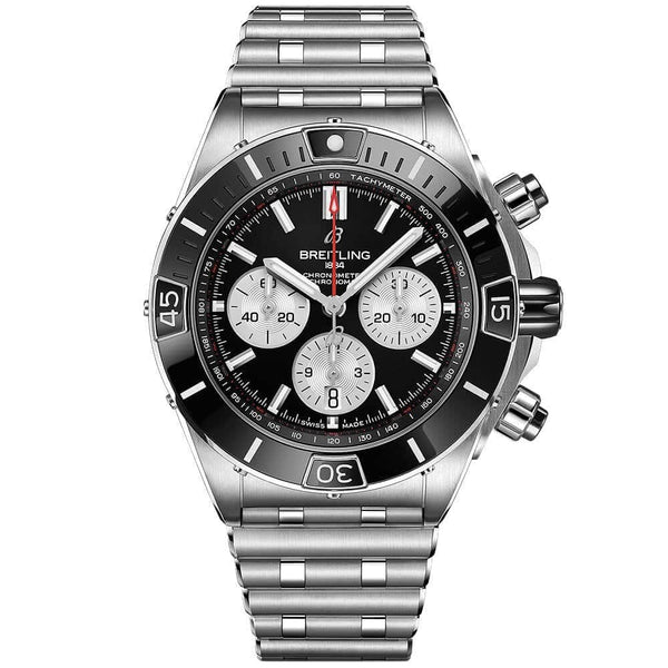 Breitling Super Chronomat 44mm Black Dial & Ceramic Bezel Men's Automatic Watch - Berry's Jewellers