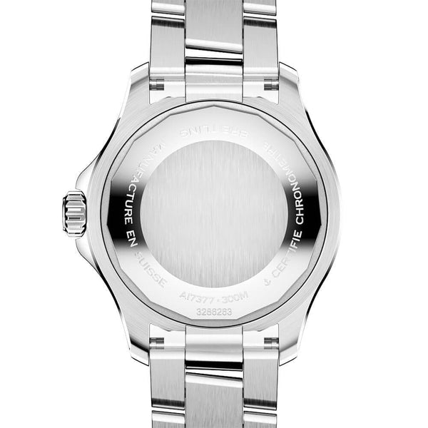 Breitling Superocean 36mm Orange Dial Ladies Automatic Bracelet Watch - Berry's Jewellers