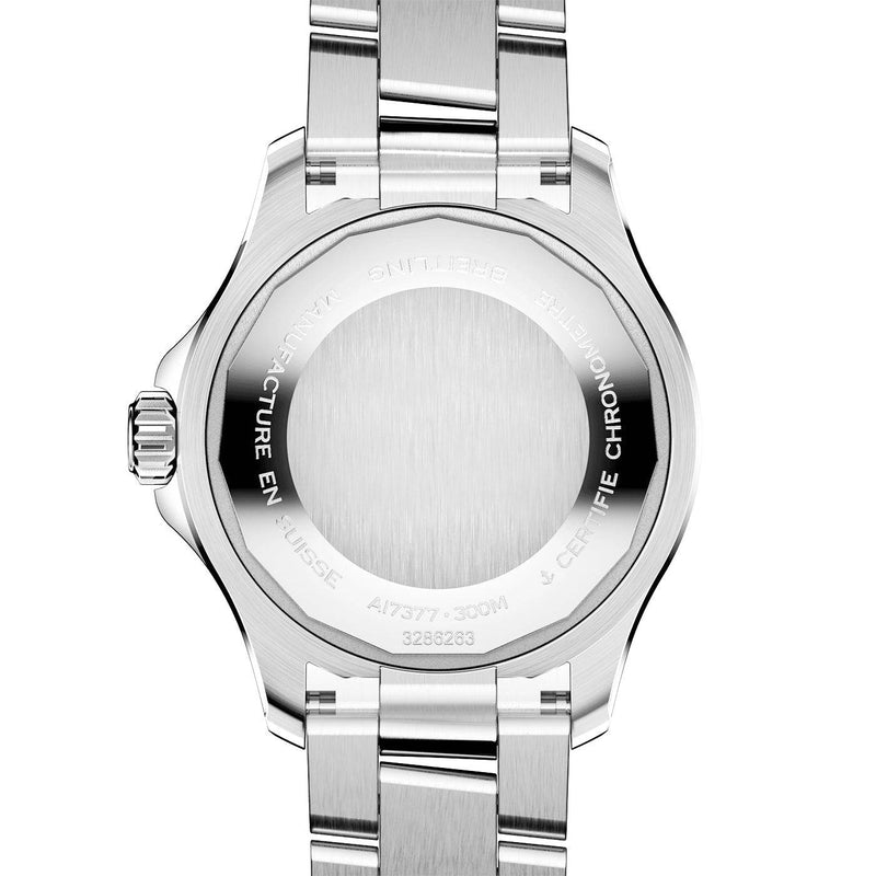 Breitling Superocean 36mm Turquoise Dial Ladies Automatic Bracelet Watch - Berry's Jewellers