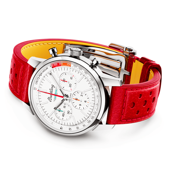 Breitling Top Time B01 Ford Thunderbird 41mm White Dial Automatic Strap Watch - Berry's Jewellers