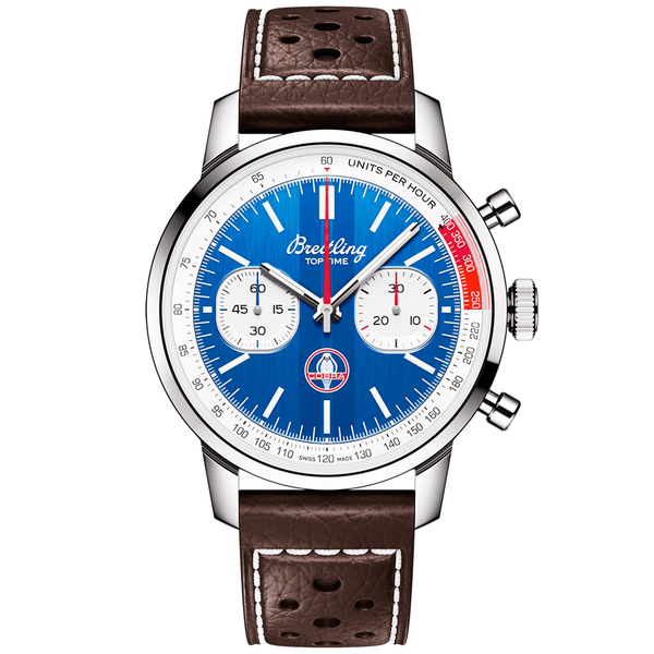 Breitling Top Time B01 Shelby Cobra 41mm Blue Dial Men's Automatic Strap Watch - Berry's Jewellers