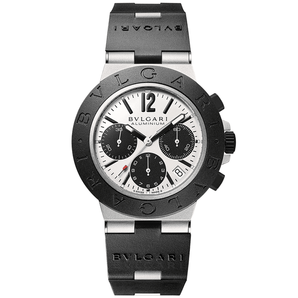 Black Dial Rubber Bezel Chronograph Watch - Berry's Jewellers