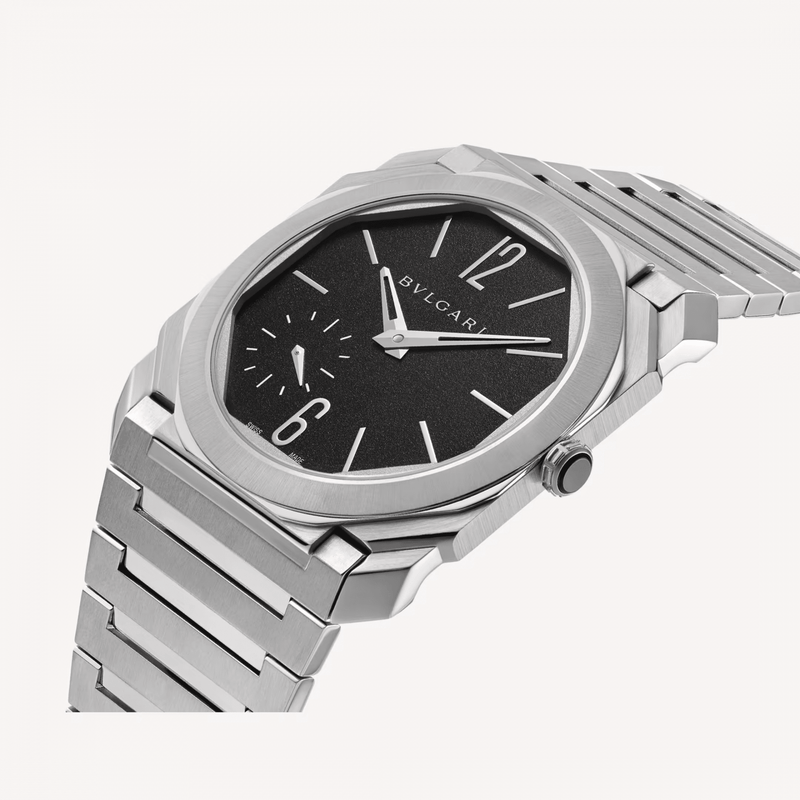 Bvlgari Octo Finissimo 40mm Ultra Thin Black Dial Men's Automatic Bracelet Watch - Berry's Jewellers
