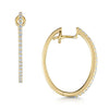 Berry's 18ct Yellow Gold Round Brilliant Cut Diamond 0.31ct Hoops - Berry's Jewellers