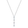 Berry's 18ct White Gold Mixed Cut Diamond Drop Pendant - Berry's Jewellers
