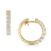 Berry's 18ct Yellow Gold Round Brilliant Cut Diamond Hoop Earrings - Berry's Jewellers