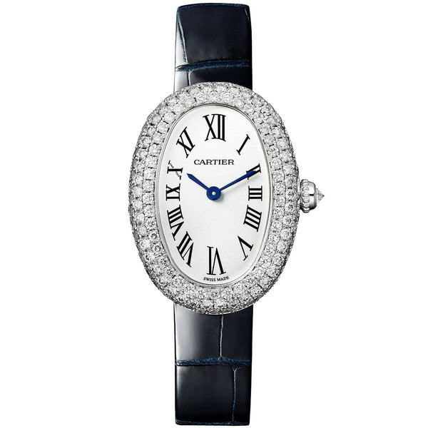 Cartier Baignoire Small 18ct White Gold Strap Watch WJBA0015