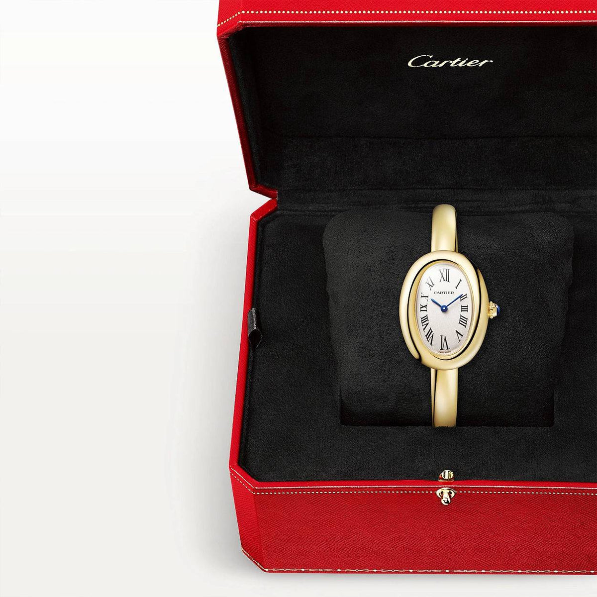 Cartier Baignoire Small Size 17 18ct Yellow Gold Ladies Bangle Watch - Berry's Jewellers