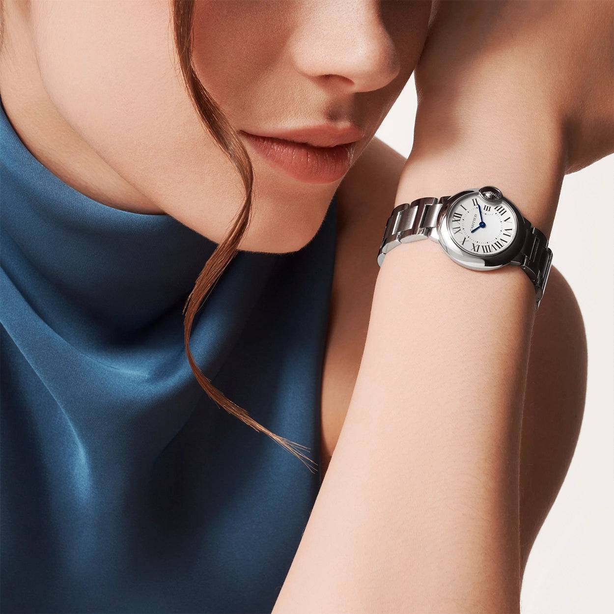 Cartier Ballon Bleu Steel Ladies Bracelet Watch WSBB0073