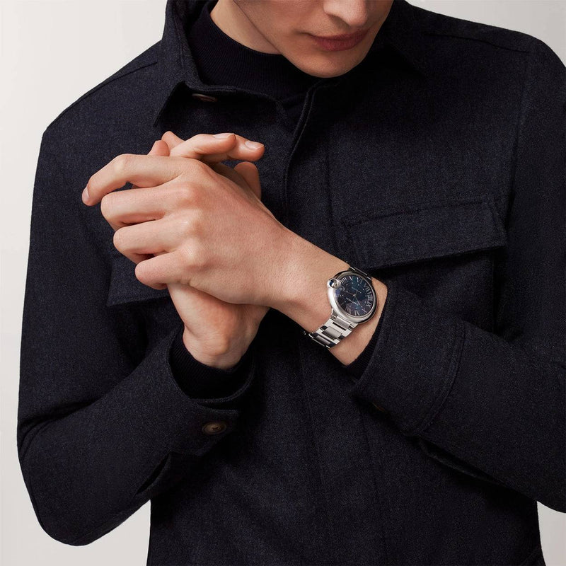 Cartier Ballon Bleu de Cartier 40mm Blue Sunray Dial Automatic Watch - Berry's Jewellers